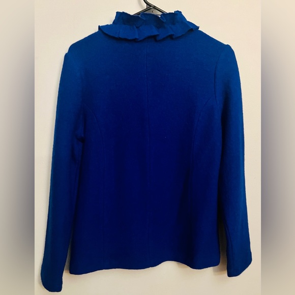 NWT Laura Ashley Long Sleeve Button Down Sweater, Brazil Blue, Small - Picture 2 of 6